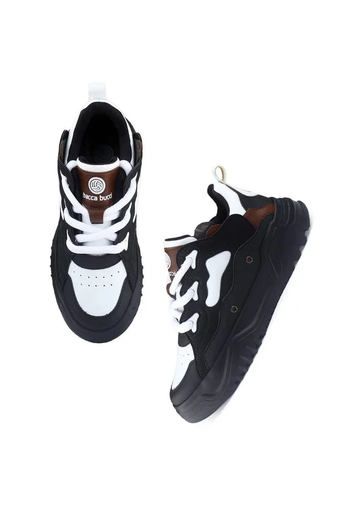 Bacca Bucci Black OG TerraForge Low-Top Series bold Street-Ready Sneakers for Men | Best Price UAE